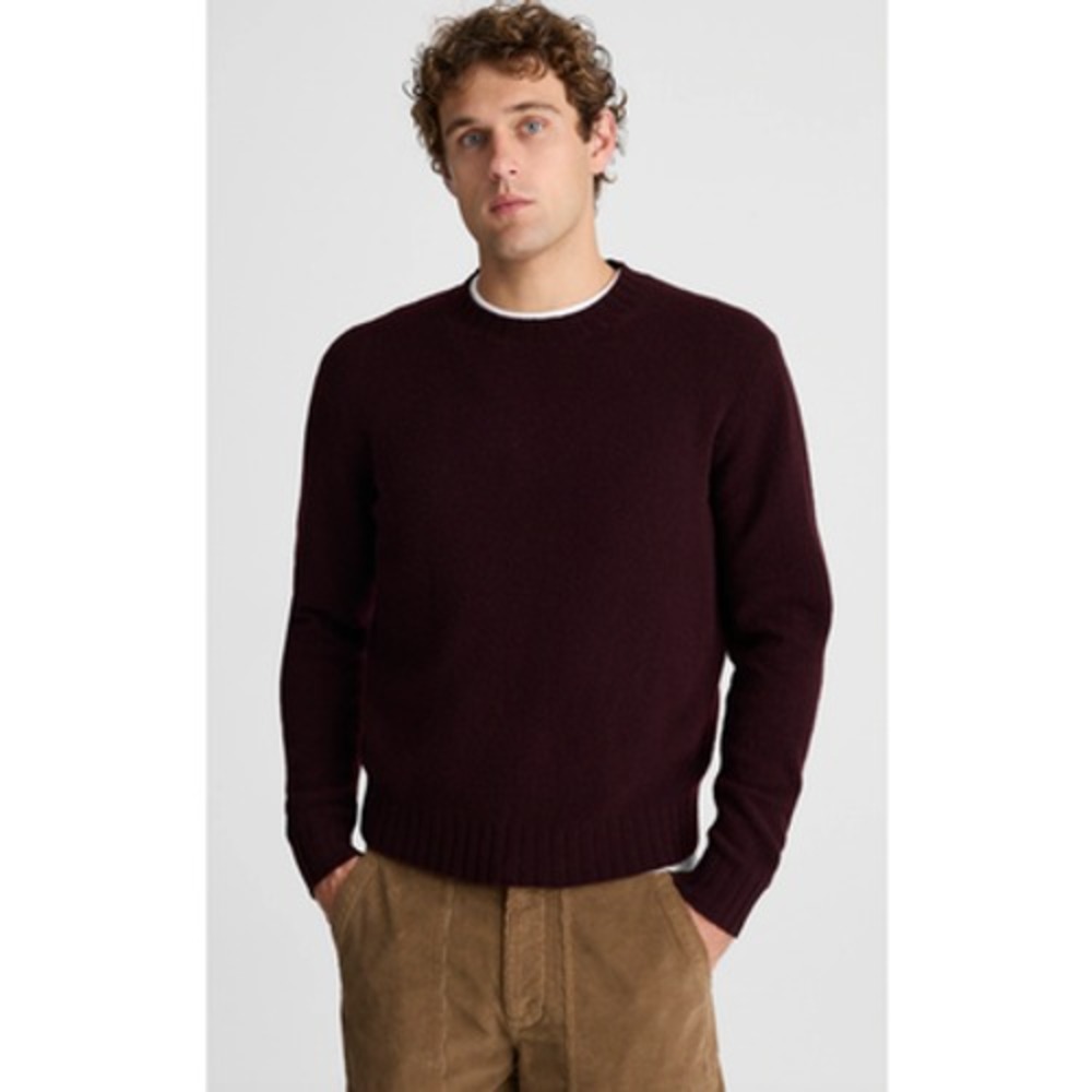 Madewell | NWT Mens Merino Wool Crewneck Sweater Deep Wine Red | Sz M